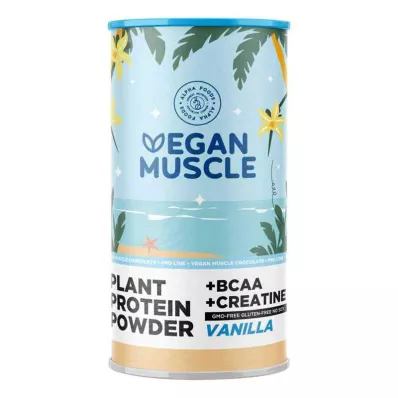 Vegan Muscle Protein Vanilkový proteín + kreatínový prášok (600 g)