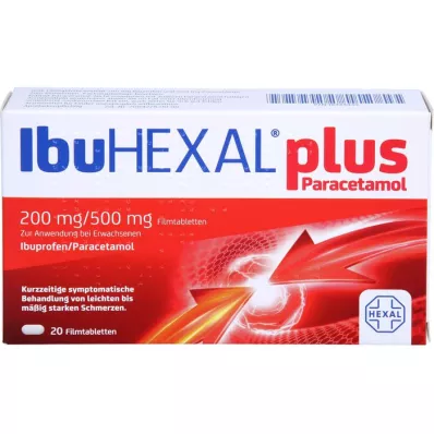 IBUHEXAL plus paracetamol 200 mg/500 mg filmom obalené tablety, 20 ks