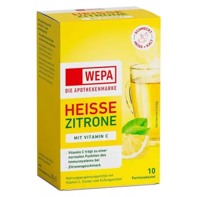 Wepa horký citrón + vitamín C v prášku, 10X10 g Wepa horký citrón + vitamín C v prášku, 10X10 g