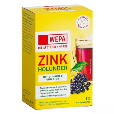 Wepa baza zinková + vitamín C + zinkový prášok bez cukru, 10x10 g Wepa baza zinková + vitamín C + zinkový prášok bez cukru, 10x10 g