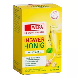 WEPA Zázvor+med+vitamín C v prášku, 10X10 g