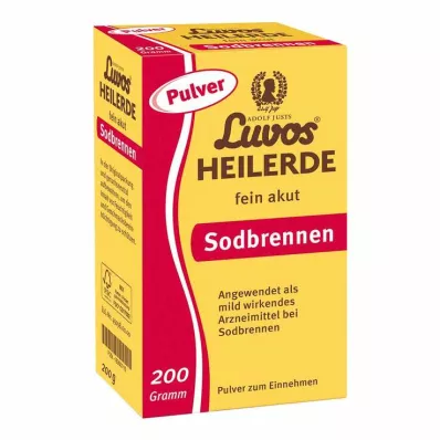 Luvos liečivý íl jemný prášok na akútne pálenie záhy, 200 g