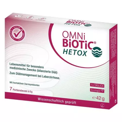 OMNI BiOTiC HETOX Vrecúško s práškom, 7X6 g