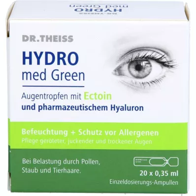 DR.THEISS Hydro med Green očné kvapky jednodávkové amp., 20X0,35 ml