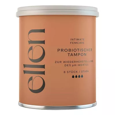 Ellen probiotický tampón silný, 8 kusov Ellen probiotický tampón silný, 8 kusov