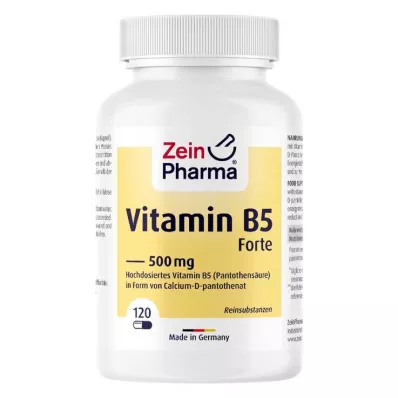 VITAMIN B5 PANTOTHENSÄURE 500 mg kapsuly, 120 kapsúl