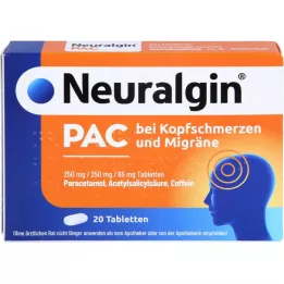 NEURALGIN PAC tablety proti bolesti hlavy a migréne, 20 ks
