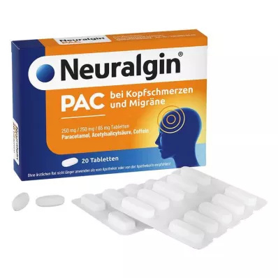 Neuralgin PAC na bolesti hlavy a migrény tablety, 20 ks Neuralgin PAC na bolesti hlavy a migrény tablety, 20 ks