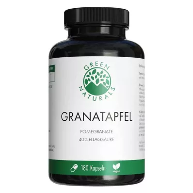 Green Naturals Granátové jablko + 40% kapsuly kyseliny ellagovej, 180 ks Green Naturals Granátové jablko + 40% kapsuly kyseliny ellagovej, 180 ks