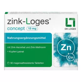 ZINK-LOGES koncept 15 mg entericky obalené tablety, 90 ks