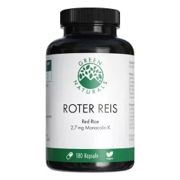 GREEN NATURALS Červená ryža Monacolin K vegánske kapsule, 180 ks