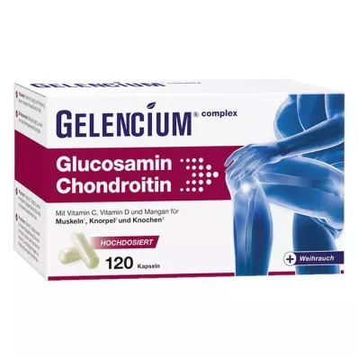 Gelencium Glucosamine Chondroitín vysoká dávka s kapsulami vitamínu C, 120 kusov Gelencium Glucosamine Chondroitín vysoká dávka s kapsulami vitamínu C, 120 kusov