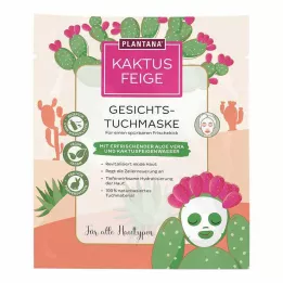 PLANTANA Maska na tvár z opuncie s aloe vera, 1 ks