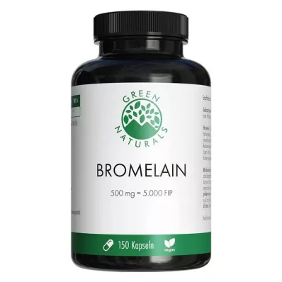 Green Naturals Bromelain 500 mg vegánsky s 5000 Fip, 150 ks Green Naturals Bromelain 500 mg vegánsky s 5000 Fip, 150 ks