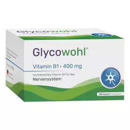GLYCOWOHL Vitamín B1 tiamín 400 mg kapsuly s vysokou dávkou, 200 ks