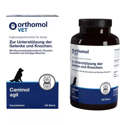 ORTHOMOL VET Canimol agil žuvacie tablety pre psov, 120 ks