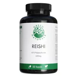 GREEN NATURALS Reishi 650 mg vegánske kapsuly s vysokou dávkou, 180 kapsúl